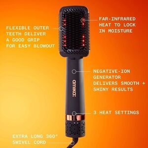 Amika Double Agent 2-In-1 Blow Dryer + Straightening Brush